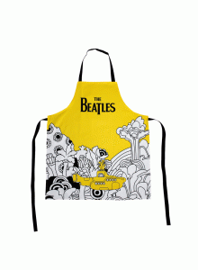 APRNBTS03 Apron Recycled Cotton TheBeatles Yellow Submarine